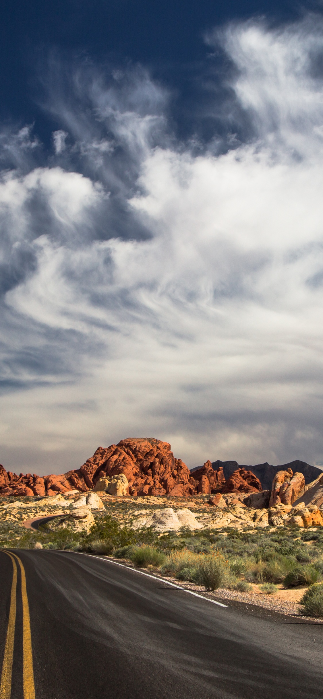Обои долина огней лас вегас, Лас Вегас, Мохаве, йосемити, гора в разрешении 1125x2436