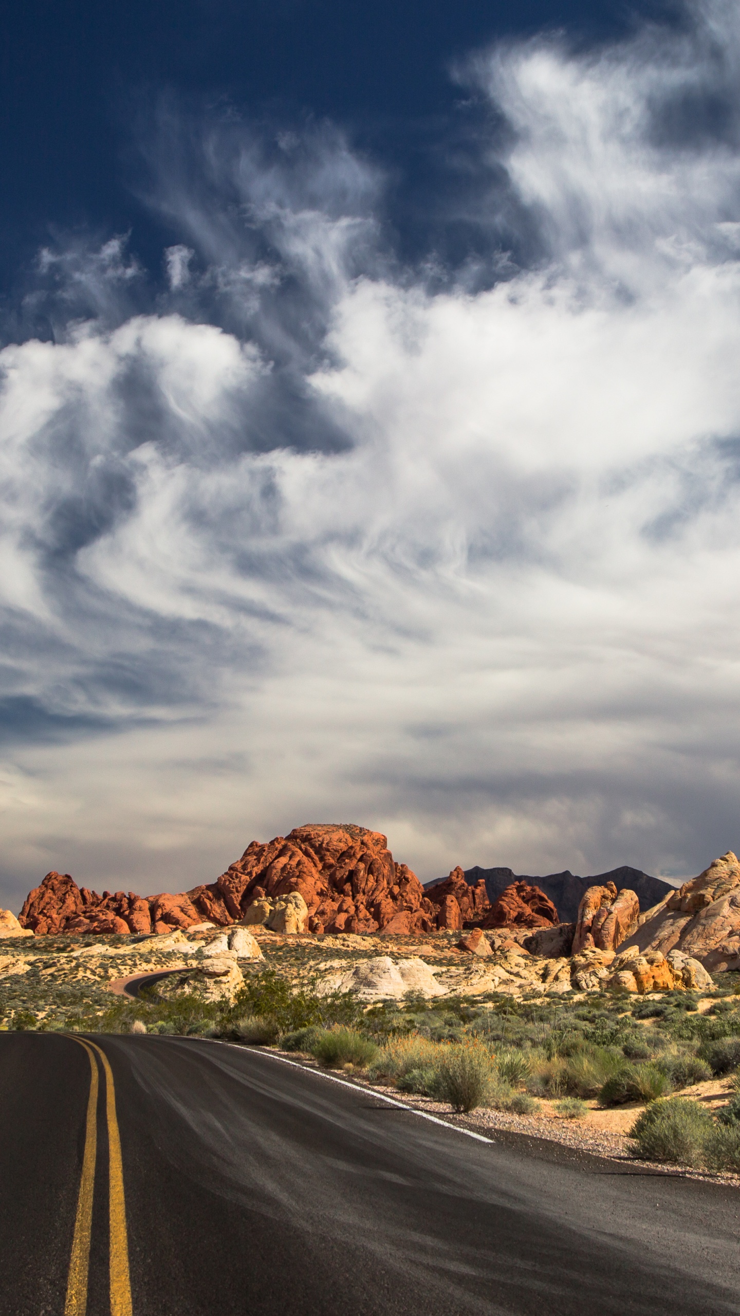 Обои долина огней лас вегас, Лас Вегас, Мохаве, йосемити, гора в разрешении 1440x2560