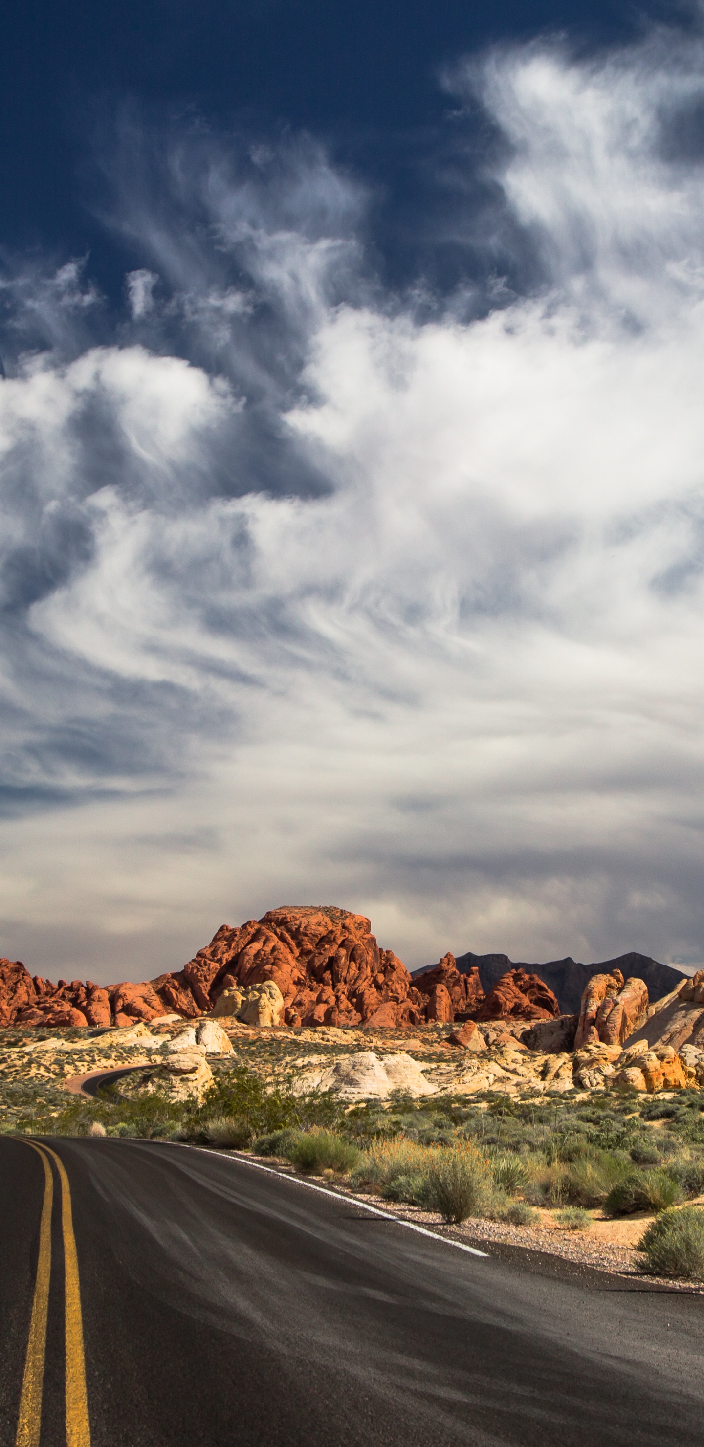 Обои долина огней лас вегас, Лас Вегас, Мохаве, йосемити, гора в разрешении 1440x2960