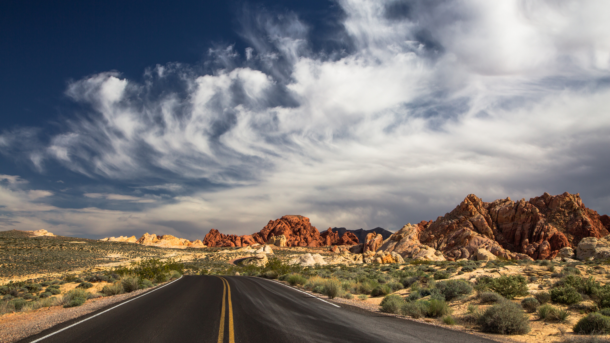 Обои долина огней лас вегас, Лас Вегас, Мохаве, йосемити, гора в разрешении 2560x1440