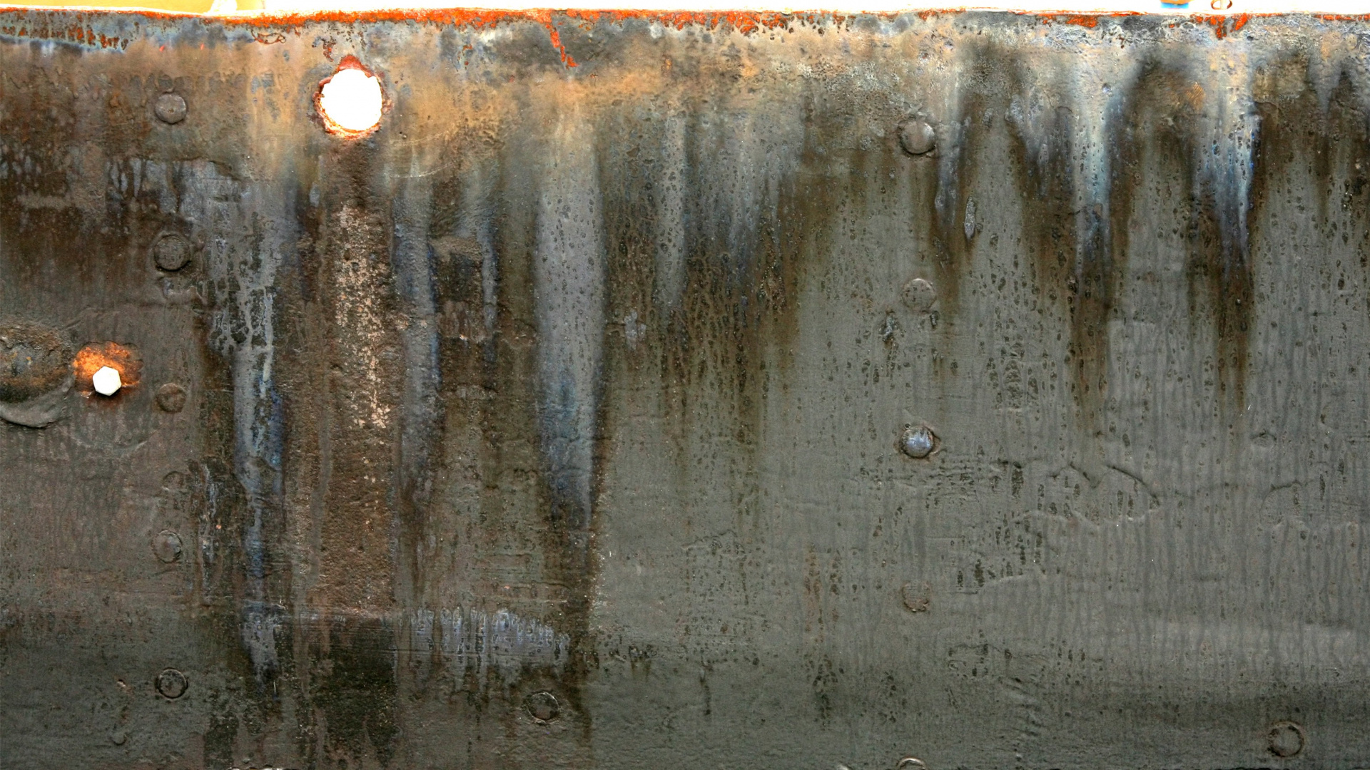 Обои наложение текстуры, металл, ржавчина, стена, вода в разрешении 1920x1080