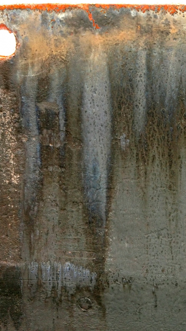 Обои наложение текстуры, металл, ржавчина, стена, вода в разрешении 720x1280