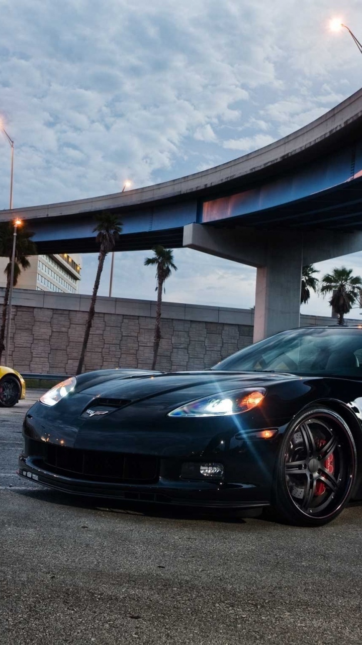 Обои Шевроле Корвет С6, Шевроле, авто, спорткар, обод в разрешении 720x1280