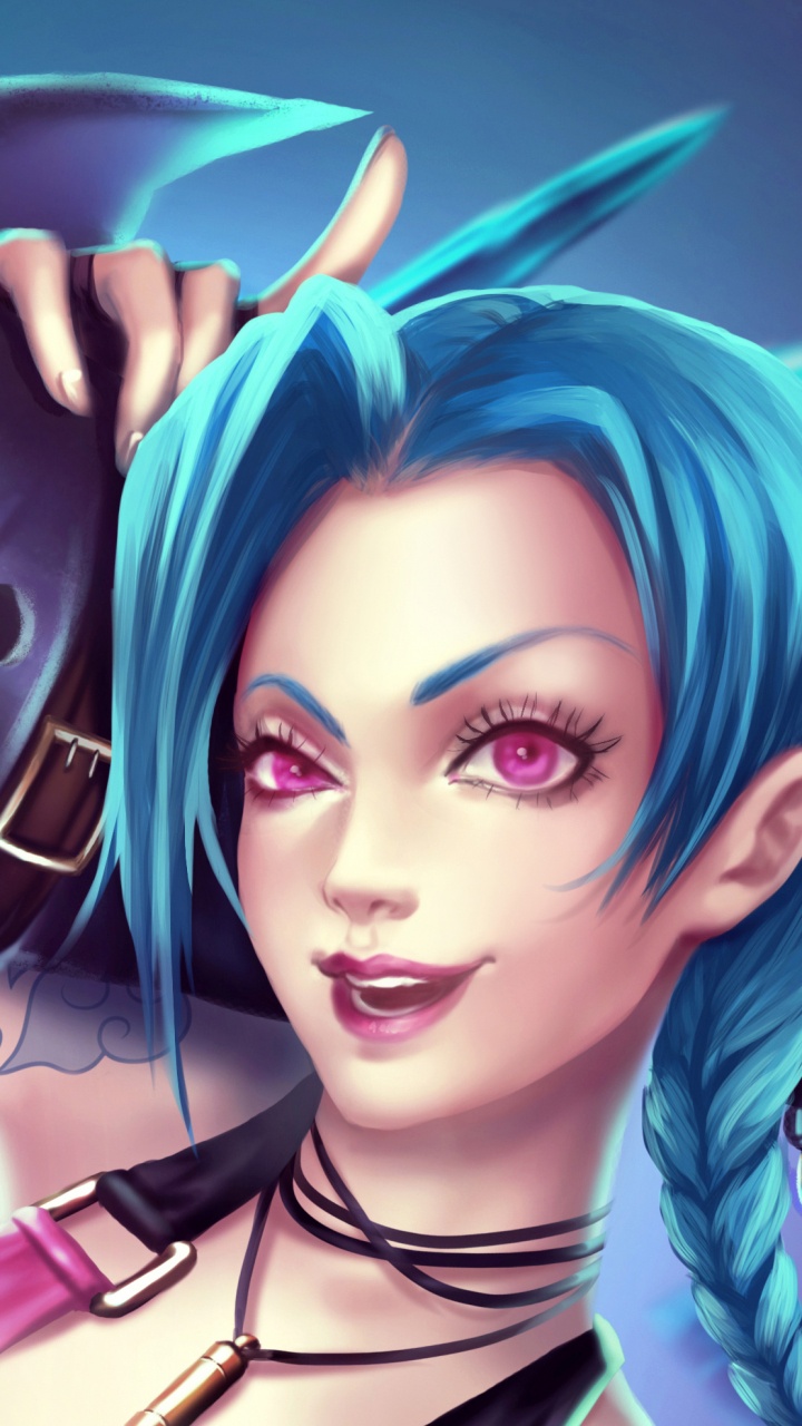 Обои Лига легенд, аниме, графический дизайн, иллюстрация, космос в разрешении 720x1280