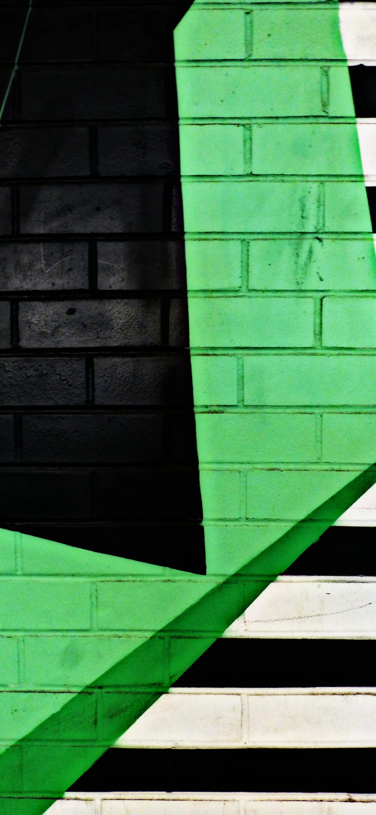 Обои стена, здание, живопись, о настенном искусстве, зеленый в разрешении 1242x2688