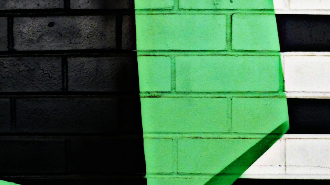 Обои стена, здание, живопись, о настенном искусстве, зеленый в разрешении 1366x768
