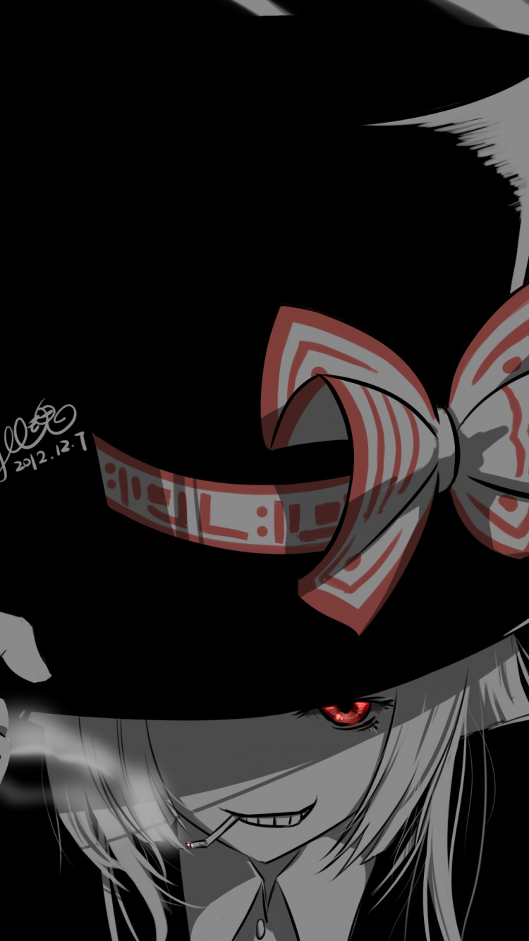 Обои безумный Шляпник, графический дизайн, арт, Baleigh, черный в разрешении 750x1334