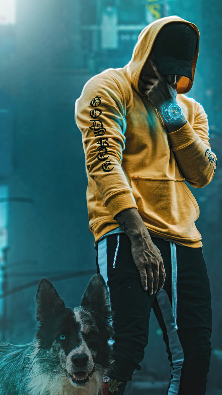 Обои снимок, арт, цифровое искусство, произведение искусства, датский дог в разрешении 750x1334