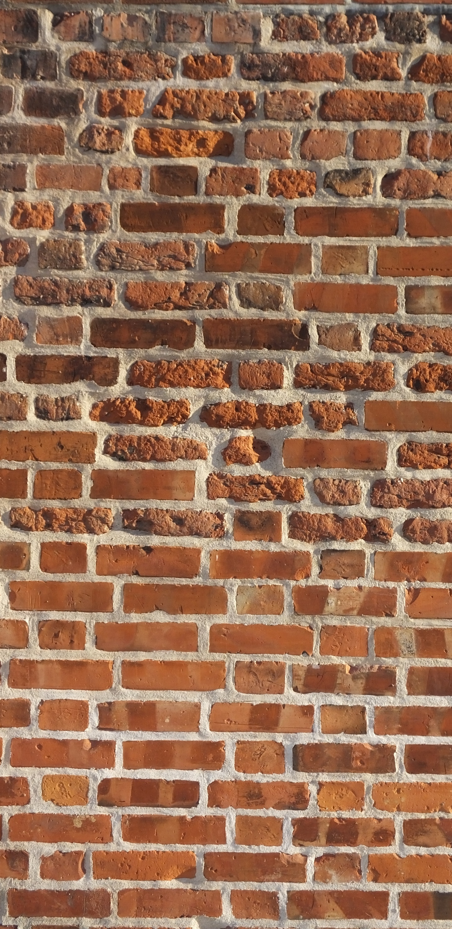Обои кирпич, стена, кирпичная кладка, каменная стена, каменщик в разрешении 1440x2960