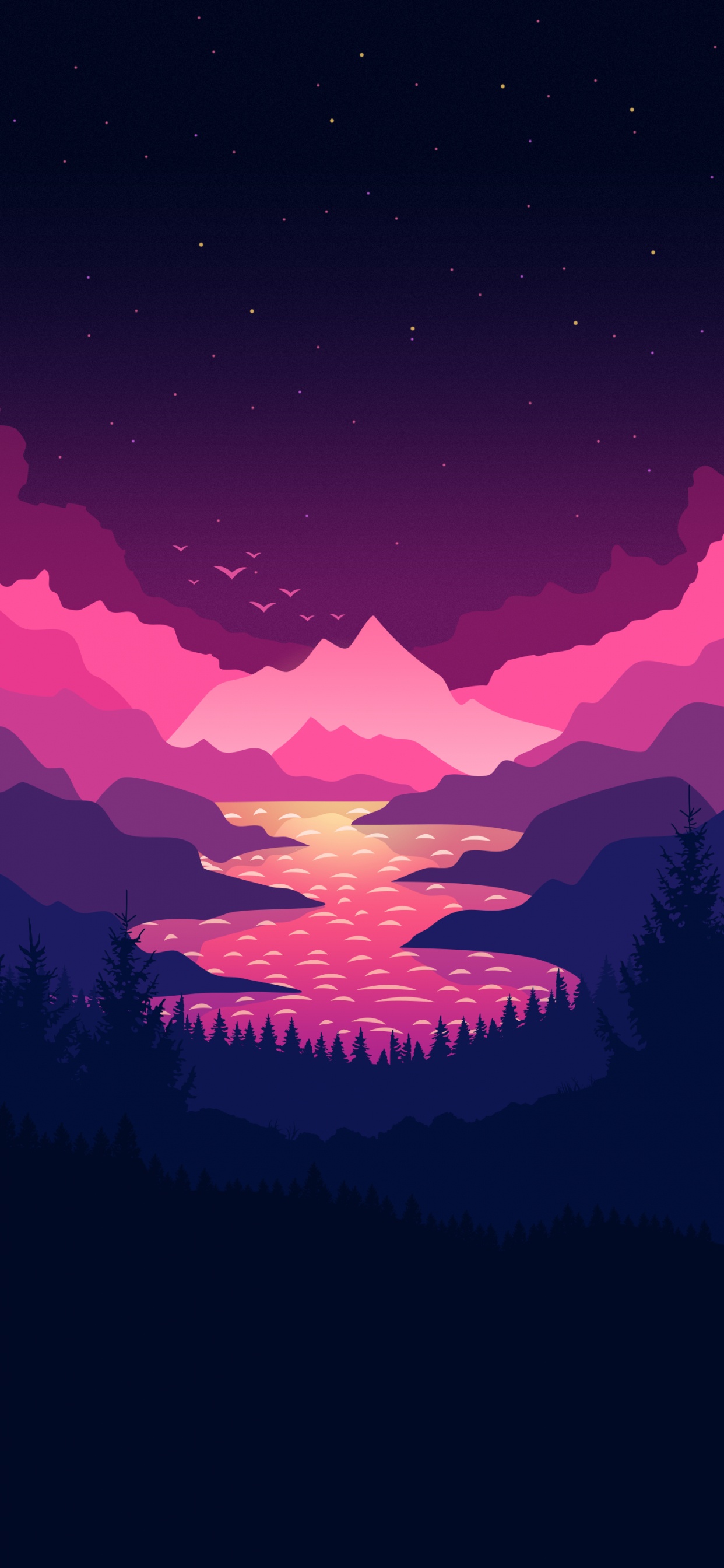 Обои вездесущий вайфаймен, облако, атмосфера, гора, экорегион в разрешении 1242x2688