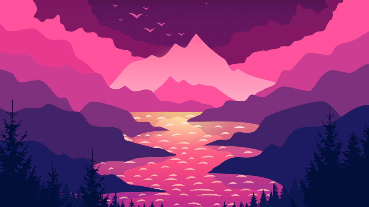 Обои вездесущий вайфаймен, облако, атмосфера, гора, экорегион в разрешении 1280x720