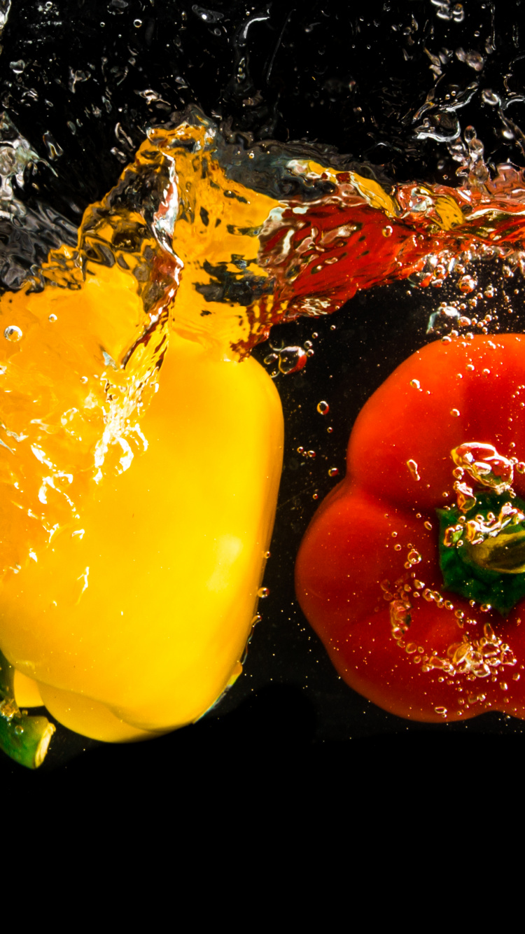 Обои завод, пища, Апельсин, сладкий перец и перец чили, растение в разрешении 750x1334