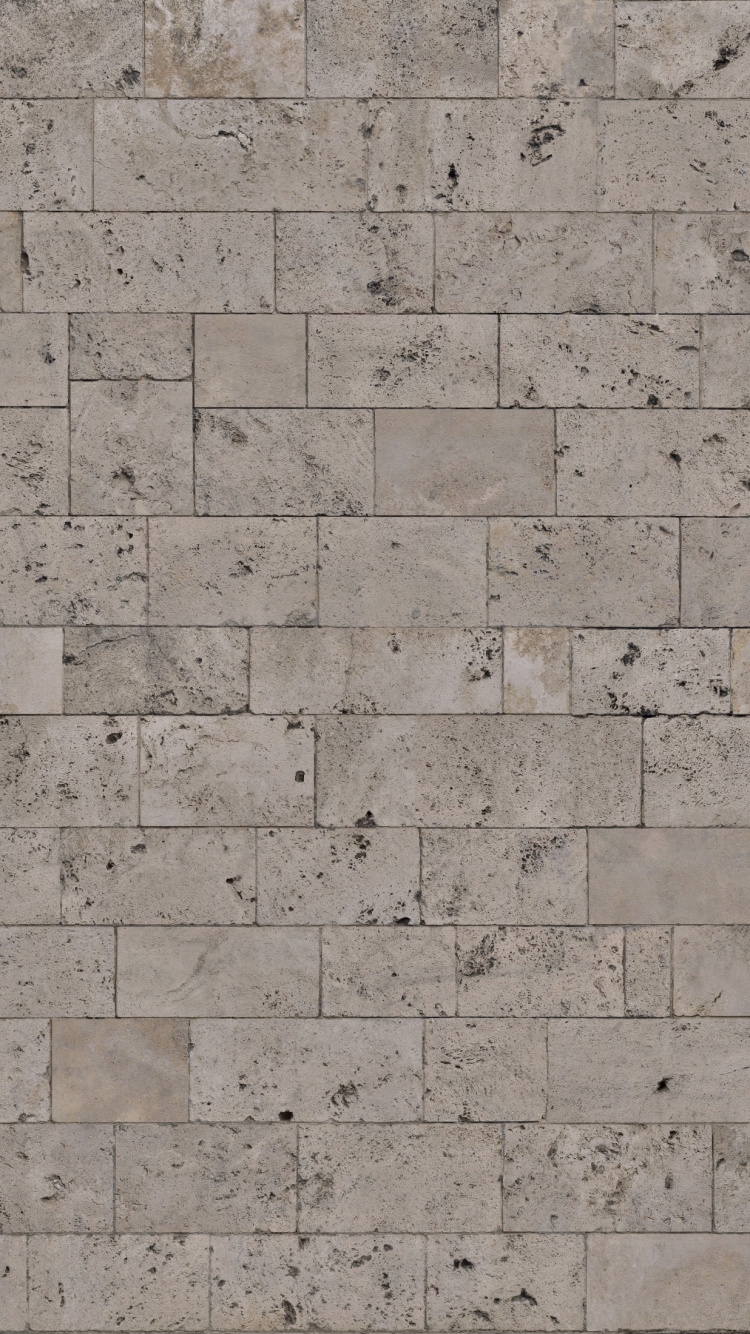 Обои стена, дорожное покрытие, бетон, кирпичная кладка, кирпич в разрешении 750x1334