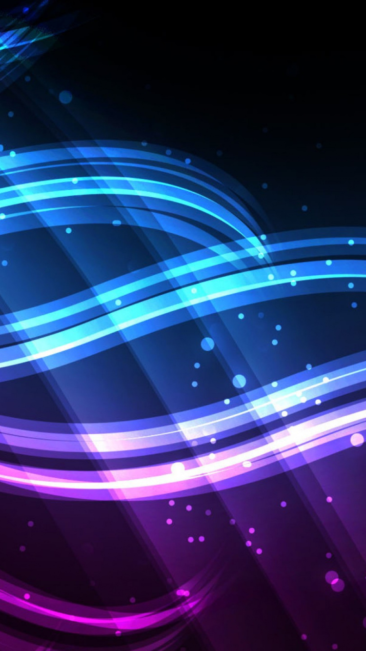 Обои синий, пурпур, свет, Фиолетовый, неон в разрешении 750x1334