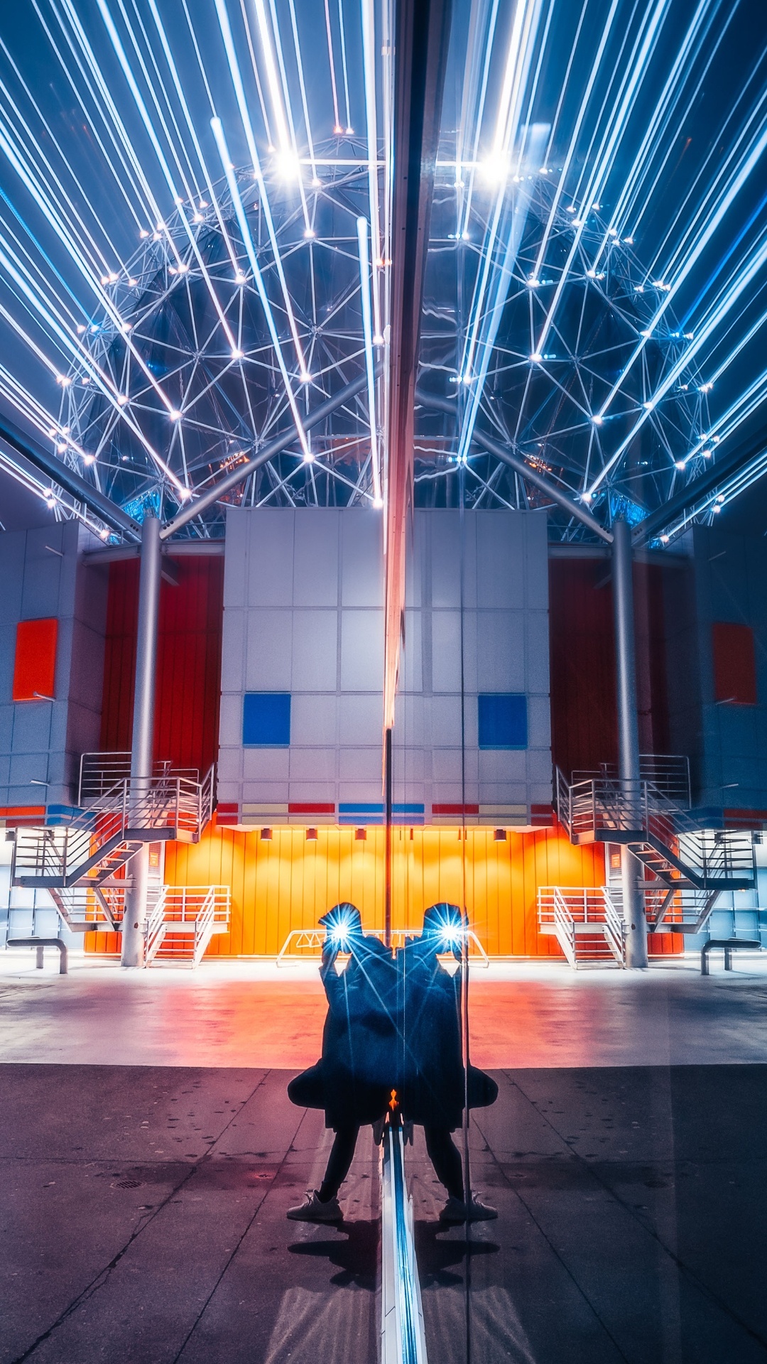 Обои свет, зеркало, освещение, Дискотечный шар, Лампа накаливания в разрешении 1080x1920