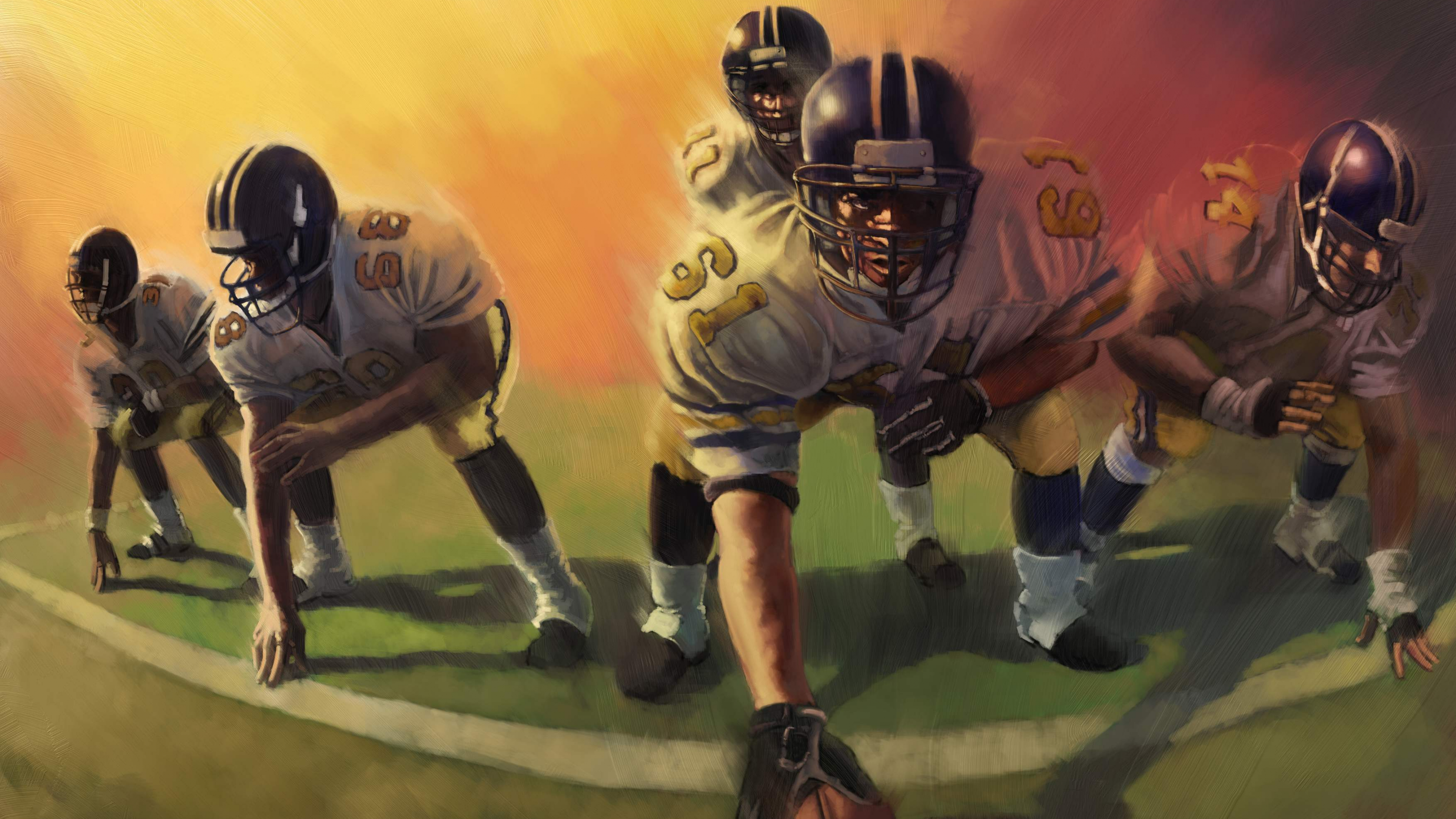 Обои Лига, игры, футбольное поле футбол, командный вид спорта, мяч в разрешении 3840x2160