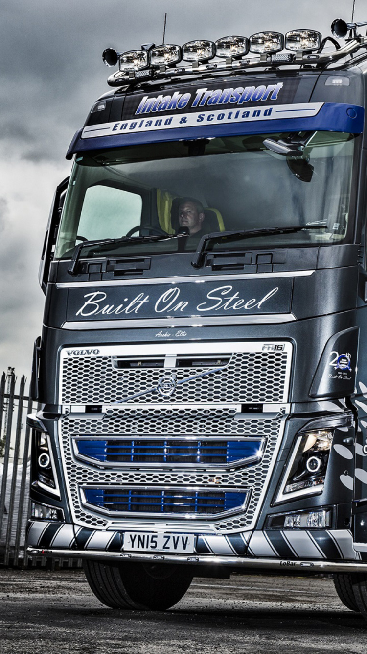 Обои грузовик, Грузовики volvo, транспорт, вид транспорта, Вольво в разрешении 750x1334