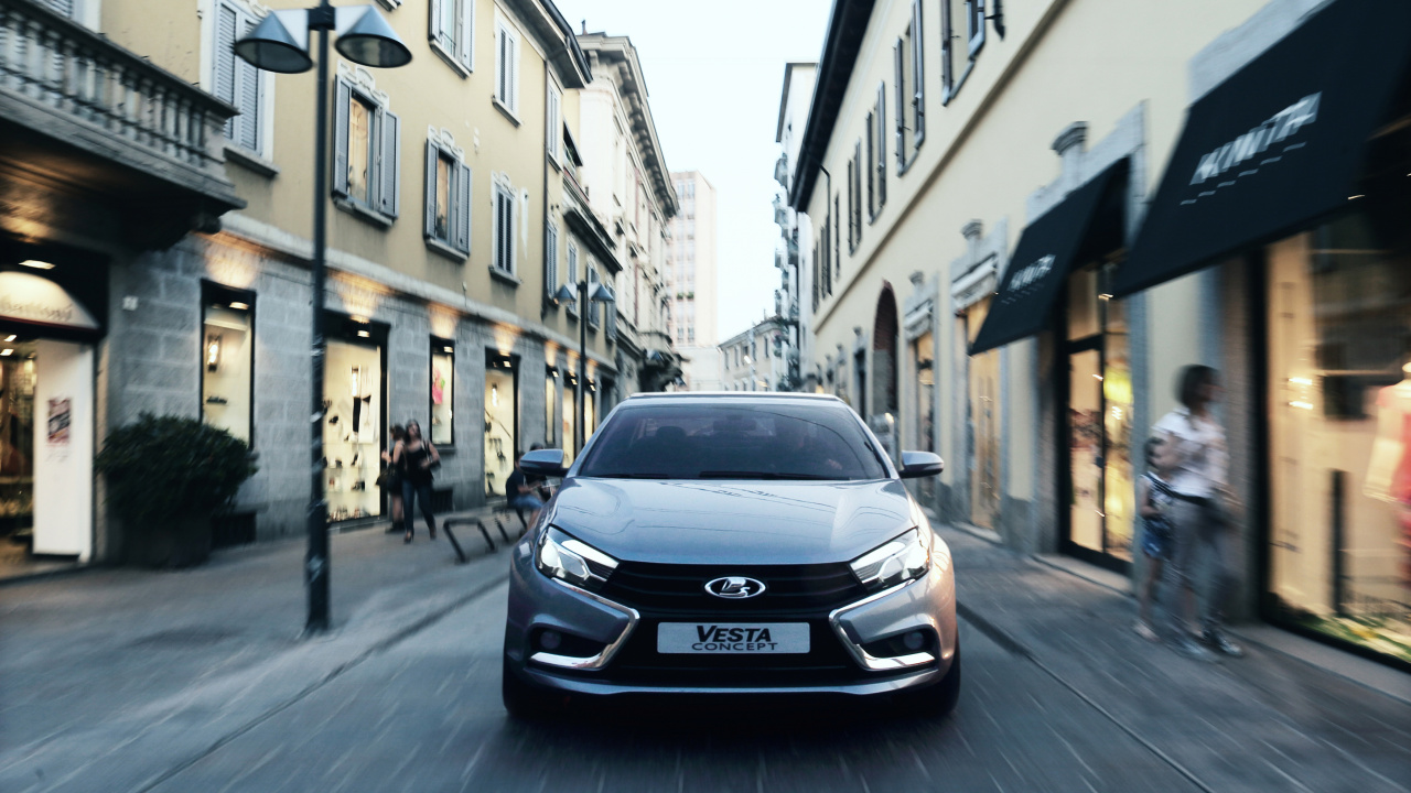 Обои Лада, АвтоВАЗ, седан, автомобильный дизайн, Москва в разрешении 1280x720