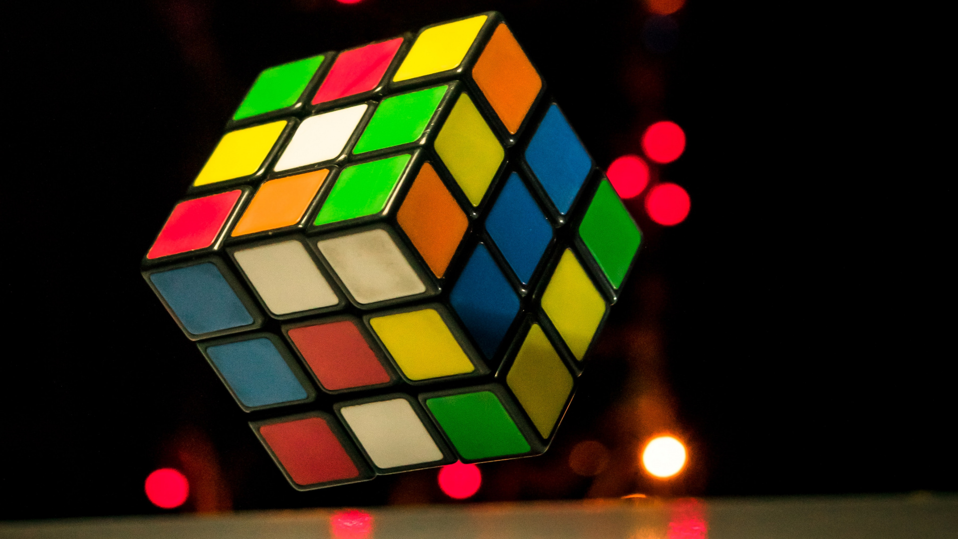 Moving rubik's cube wallpaper