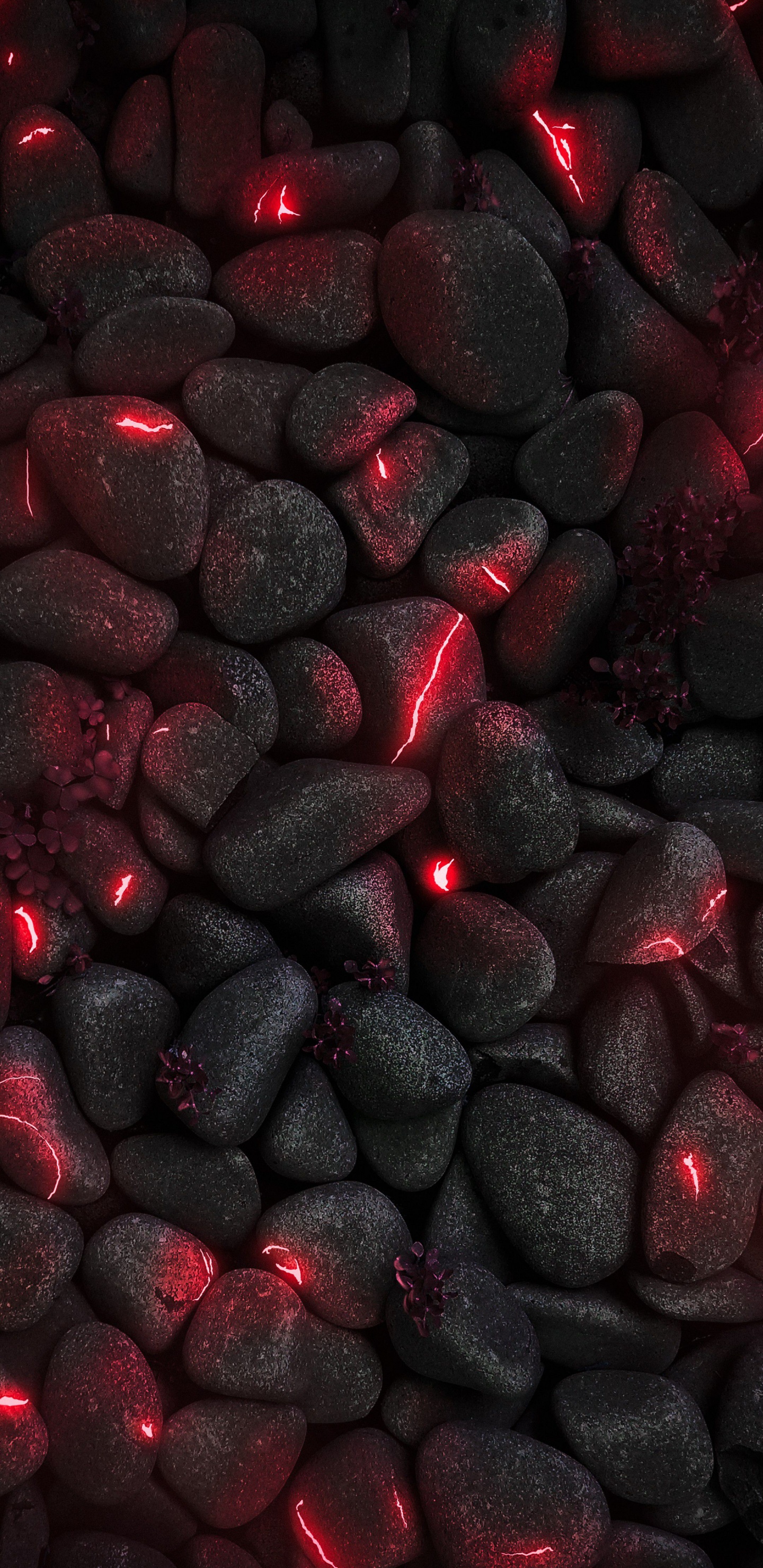 Обои смартфон, автомобильные шины, автомобильное освещение, жидкий, красный цвет в разрешении 1440x2960