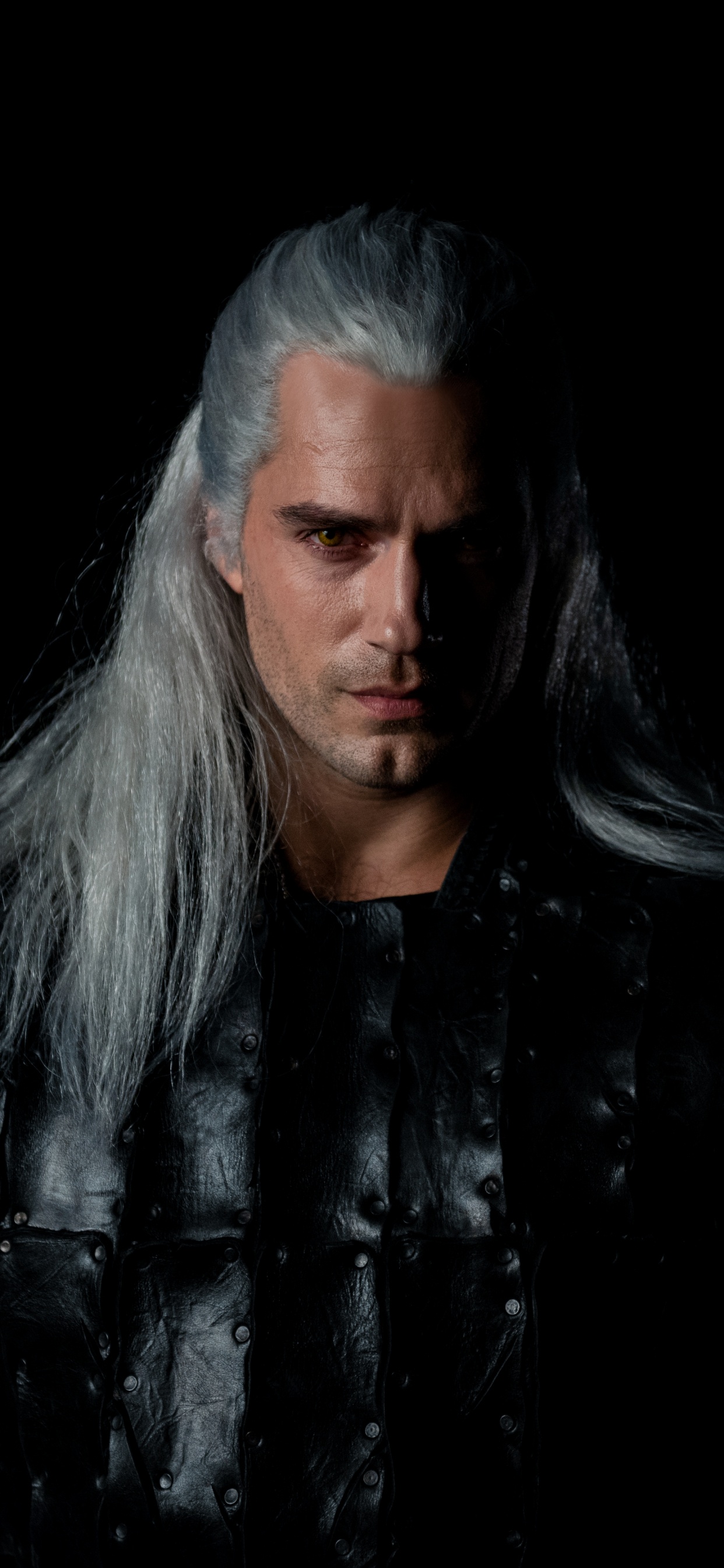 Обои Генри кавилл, Ведьмак, Геральт из ривии, нетфликс, темнота в разрешении 1242x2688