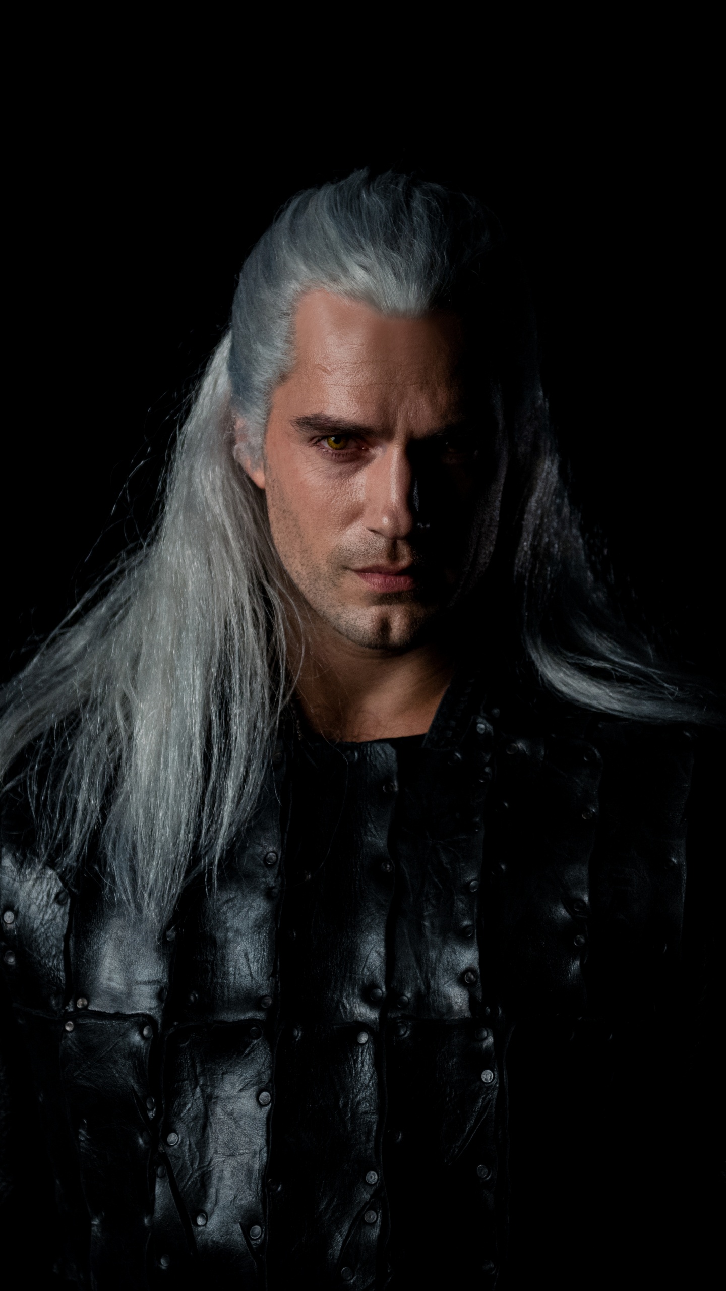 Обои Генри кавилл, Ведьмак, Геральт из ривии, нетфликс, темнота в разрешении 1440x2560