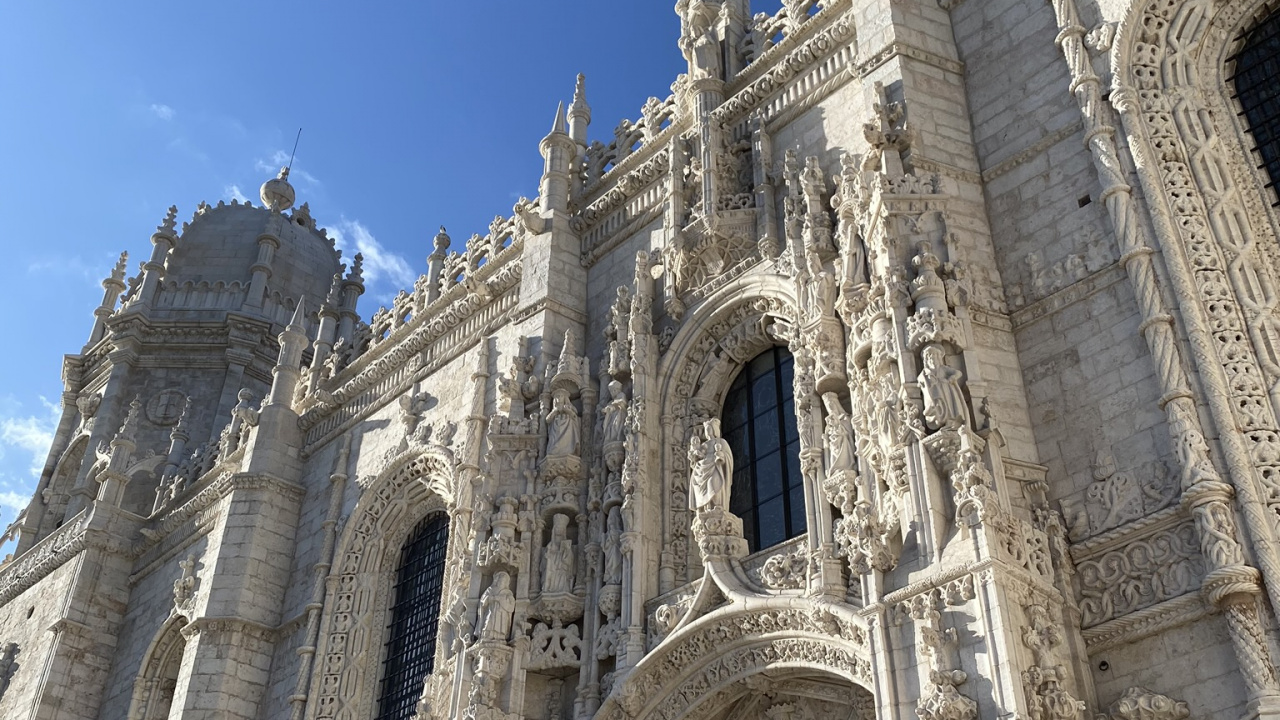 Обои монастырь иернимос, археологический памятник, древняя история, средневековая архитектура, базилика в разрешении 1280x720