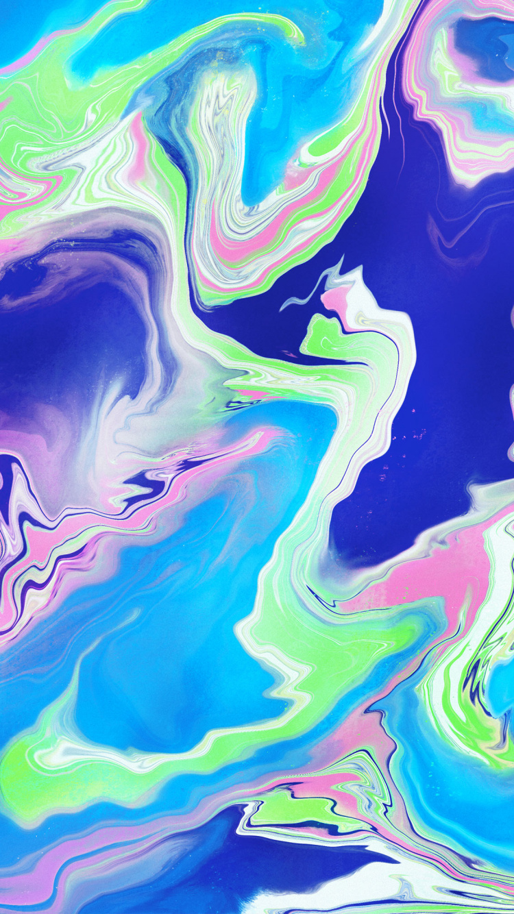 Обои акриловая краска, гидроресурсы, жидкий, природа, лазурный в разрешении 750x1334