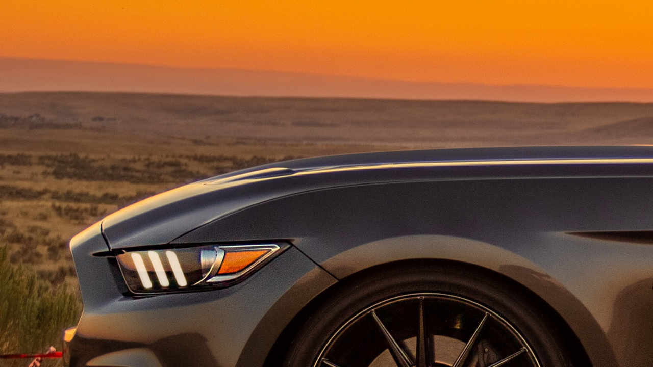 Обои отражение, легковые автомобили, спорткар, компактный автомобиль, Литые диски в разрешении 1280x720