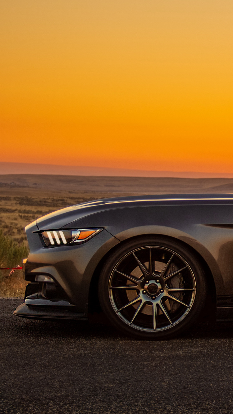 Обои отражение, легковые автомобили, спорткар, компактный автомобиль, Литые диски в разрешении 750x1334