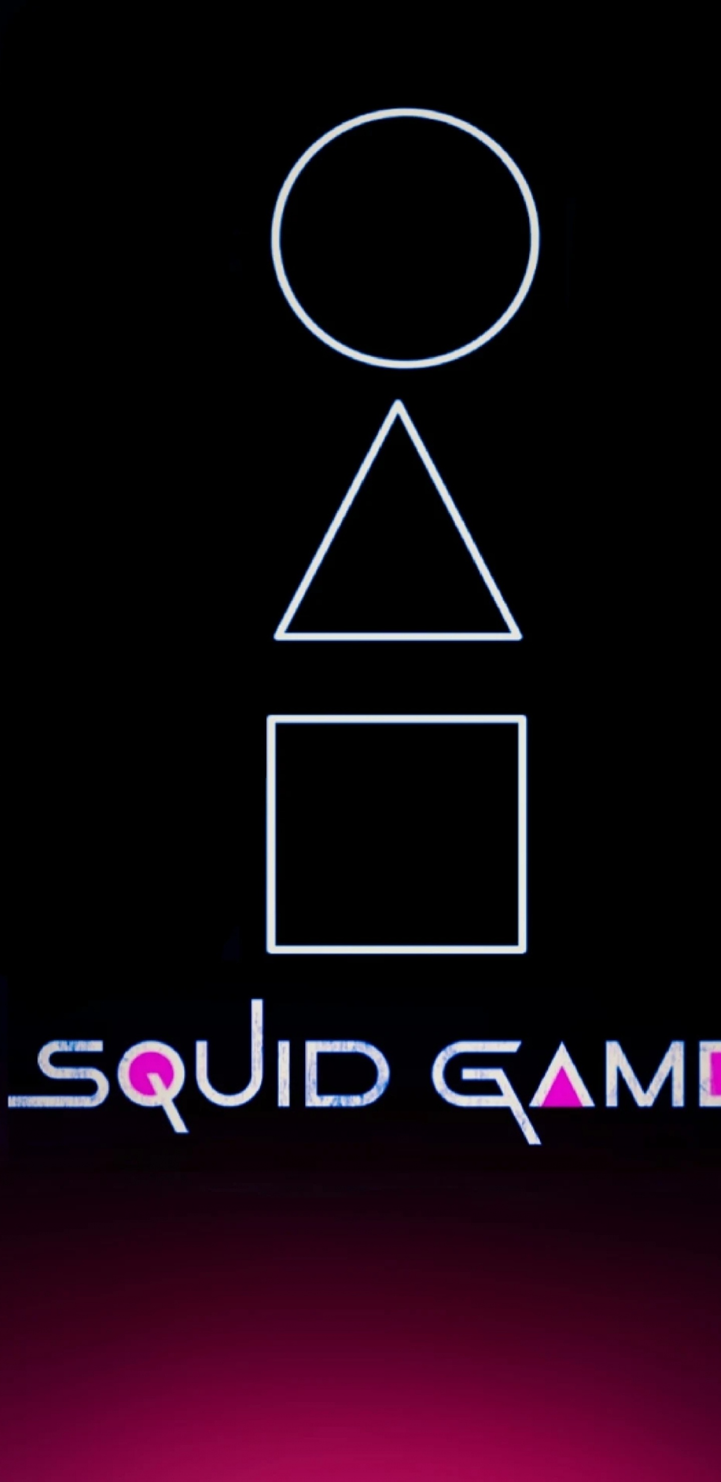 Обои игра в кальмара, Сон Ги-Хун, что sae-byeok, чо санг-ву, графический дизайн в разрешении 1440x2960