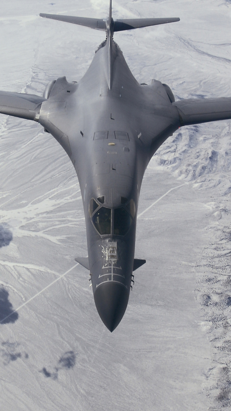 Обои Рокуэлл В-1 Лансер, самолеты, военный самолет, Стратегический бомбардировщик, ВВС США в разрешении 750x1334