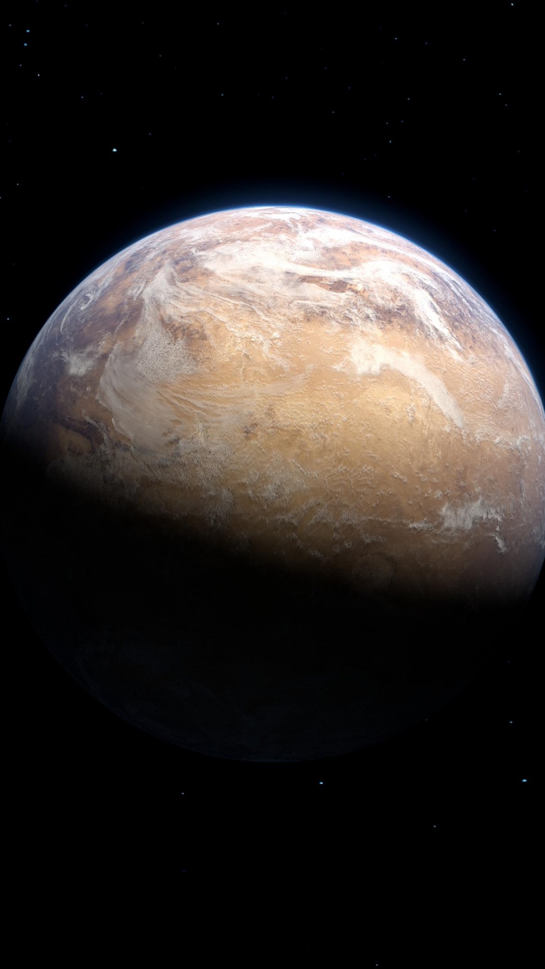 Обои атмосфера, земля, атмосфера земли, планета, Татуин в разрешении 1080x1920