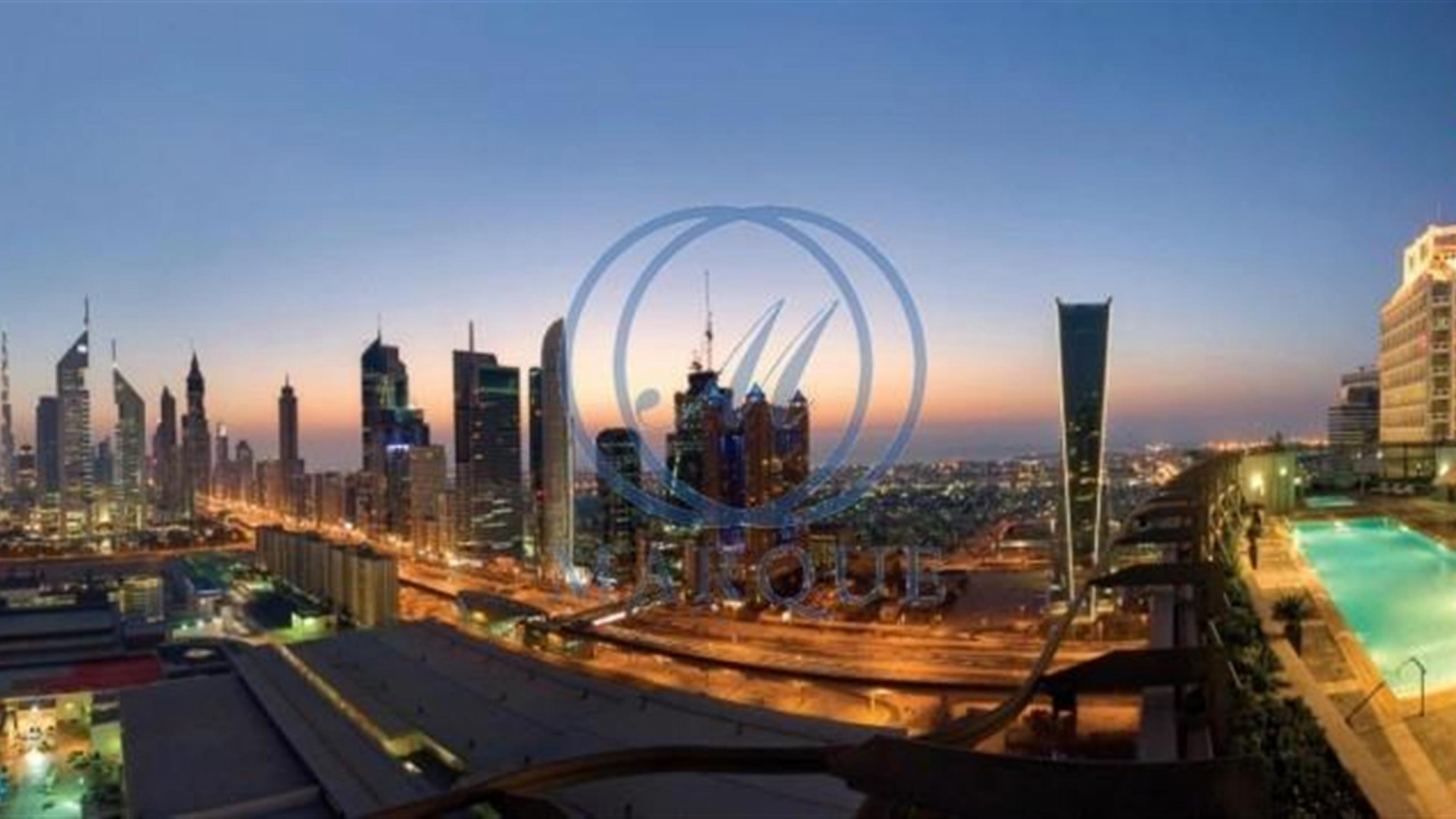 Обои Всемирный Торговый Центр Резиденция, Джумейра, городской пейзаж, город, линия горизонта в разрешении 1920x1080