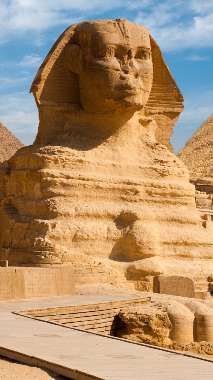 Обои египетская пирамида, Нил, пирамида, историческое место, ориентир в разрешении 720x1280