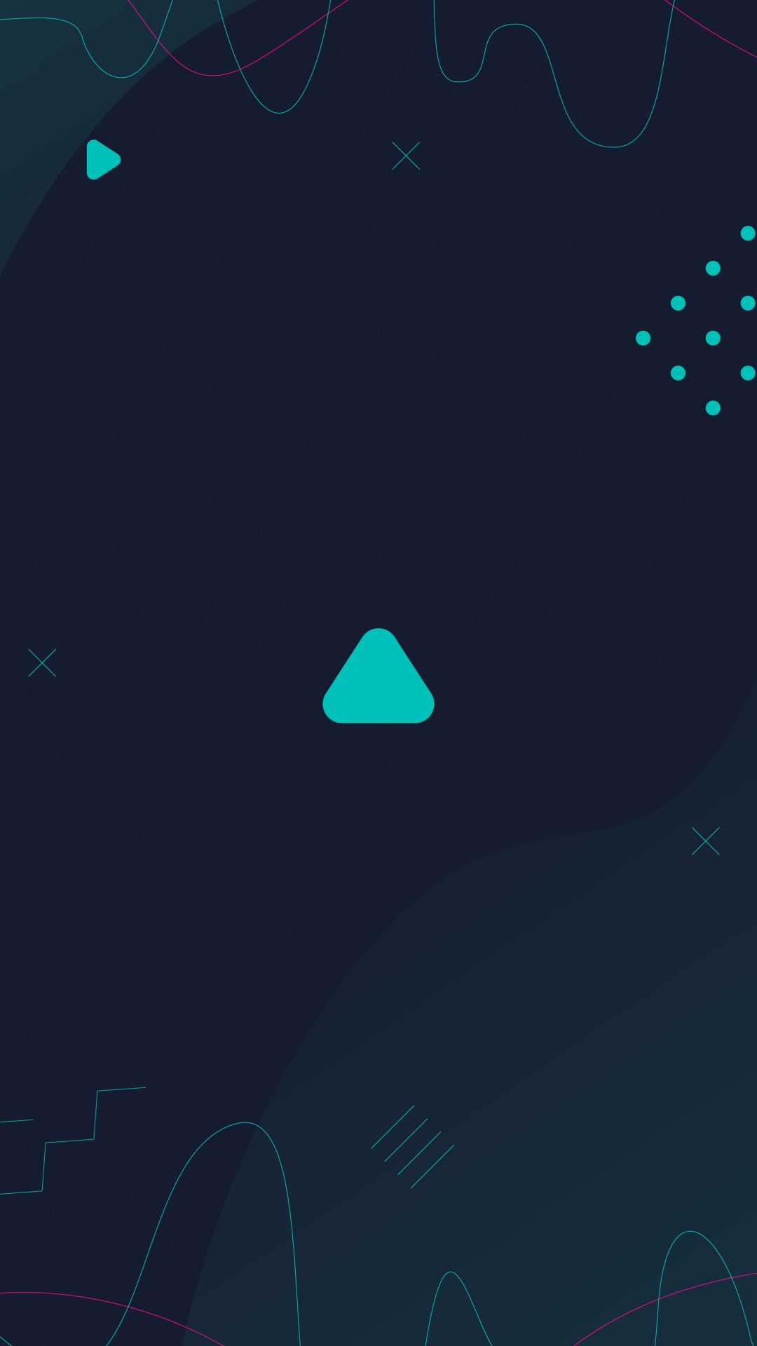 Обои круг, графический дизайн, лазурный, Аква, электрик в разрешении 1080x1920