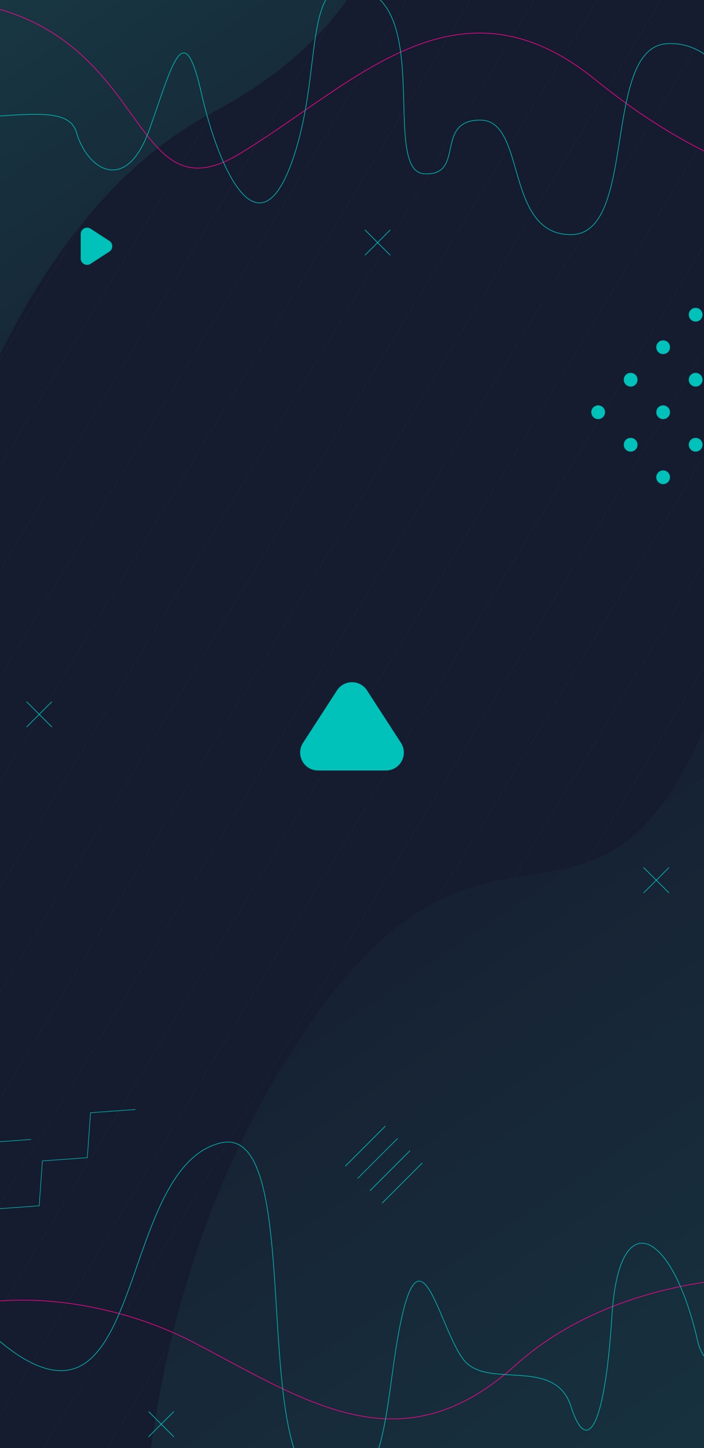 Обои круг, графический дизайн, лазурный, Аква, электрик в разрешении 1440x2960