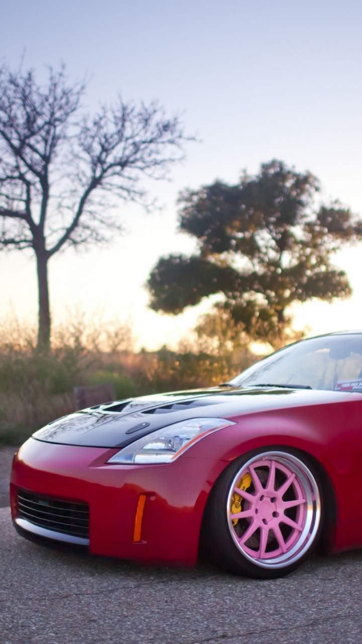 Обои Ниссан, авто, спорткар, nissan 350z, обод в разрешении 720x1280