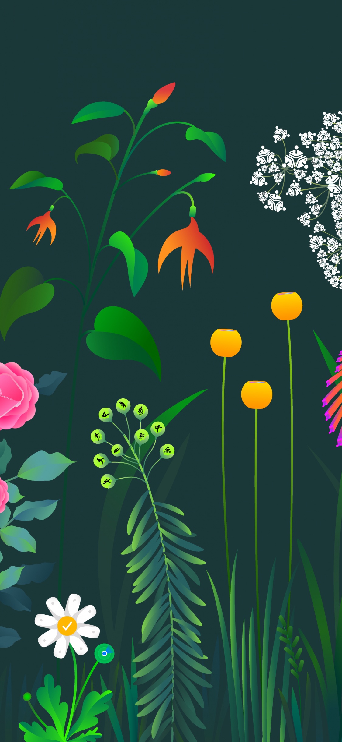 Обои Эппл Бромптон Роуд, яблоко, Бромптон-роуд, магазин Apple, растение в разрешении 1125x2436