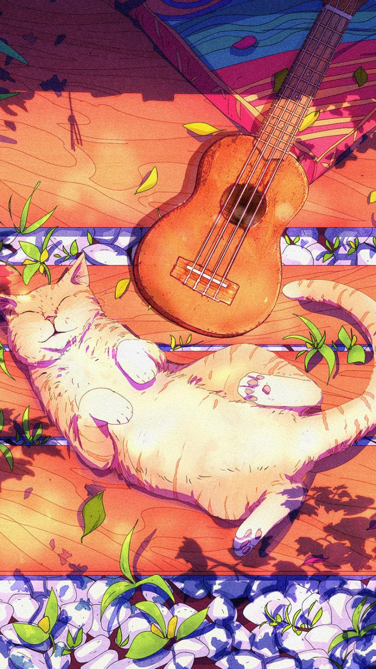 Обои иллюстрация, цифровое искусство, арт, укиё-э, рисование в разрешении 750x1334