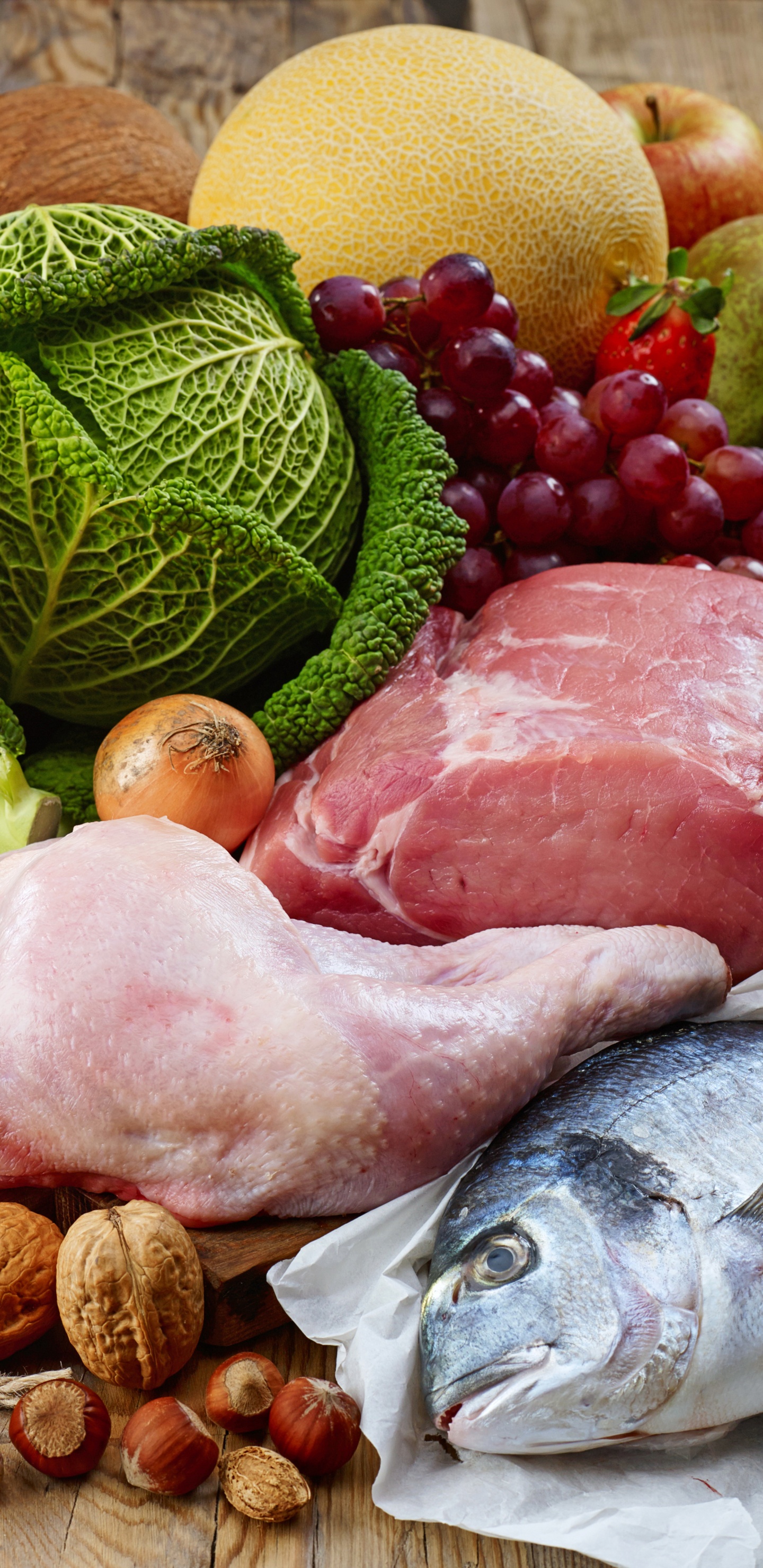 Обои еда, здоровье, питание, природные продукты, пища в разрешении 1440x2960