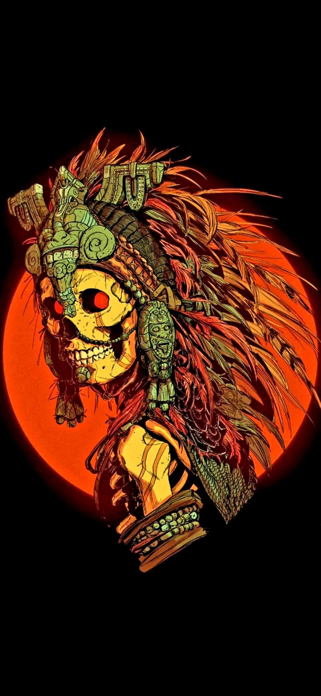 Обои живи долго умри свободным, сыновья камня, человеческое тело, арт, графика в разрешении 1125x2436