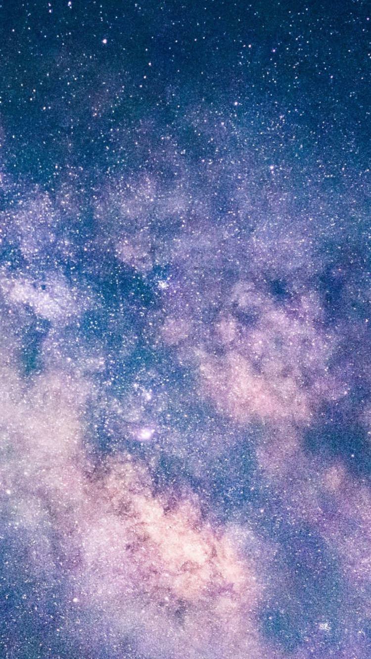 Обои звездное ночное небо млечный путь, Млечный Путь, звезда, Галактика, ночное небо в разрешении 750x1334