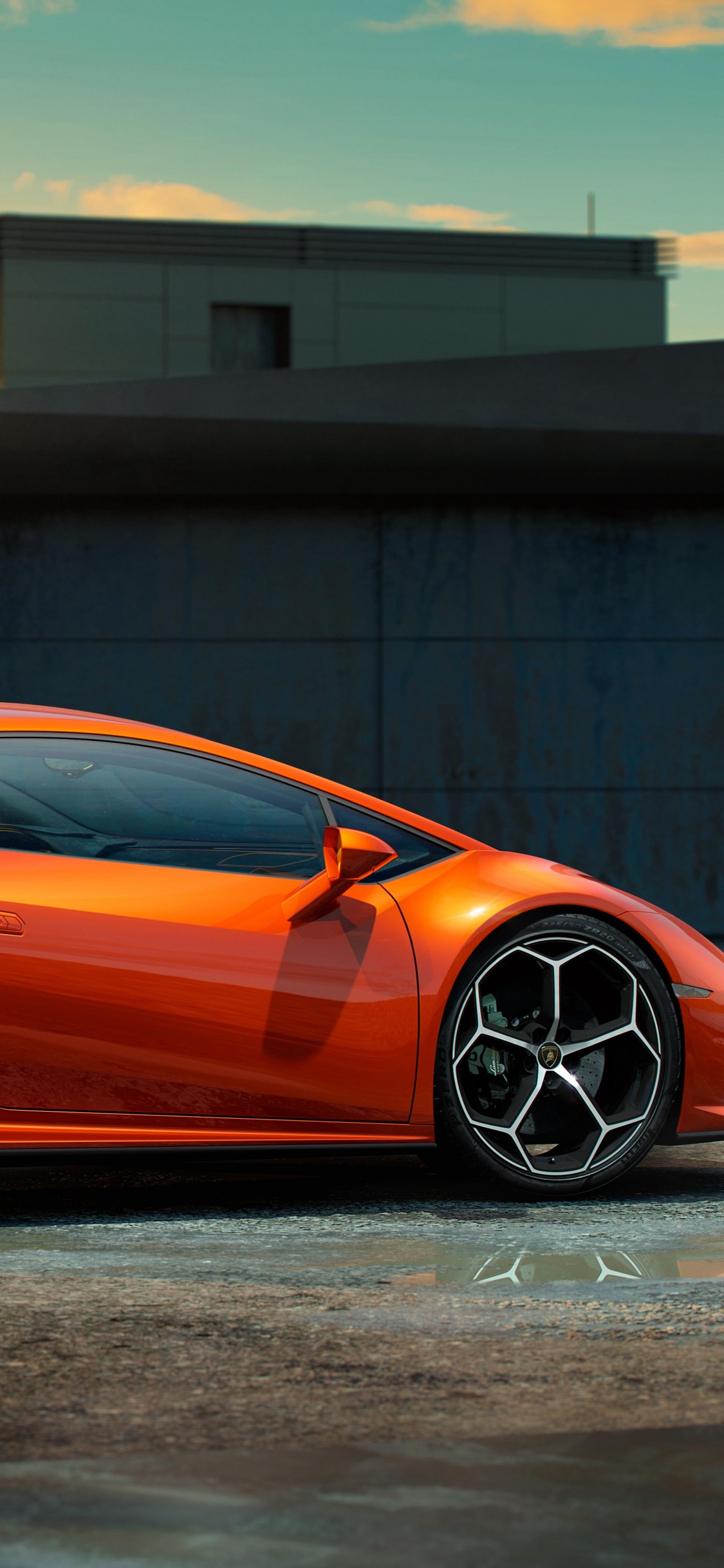 Обои 2019 Ламборгини Уракан, Ламборджини Huracan в 2020 ево, Ламборджини, спорткар, авто в разрешении 1125x2436