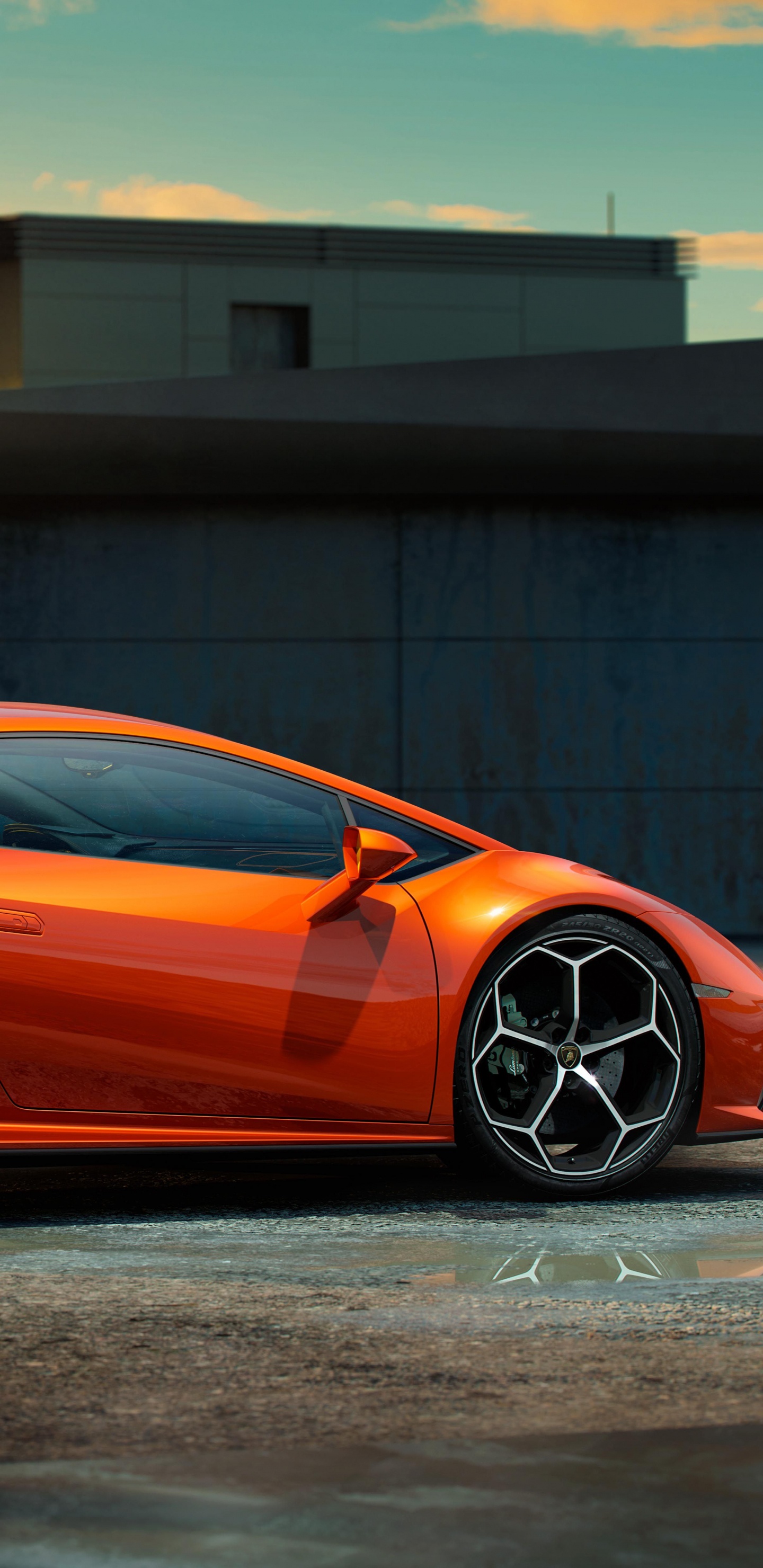 Обои 2019 Ламборгини Уракан, Ламборджини Huracan в 2020 ево, Ламборджини, спорткар, авто в разрешении 1440x2960