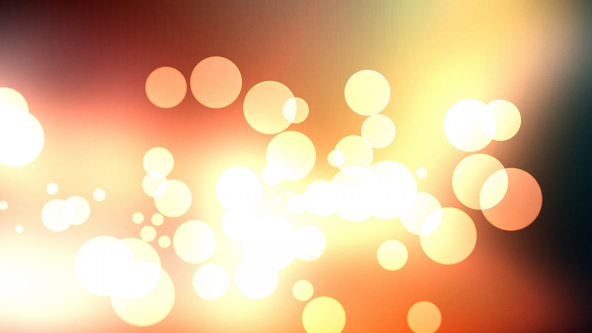 Обои Апельсин, боке, апертура, желтый, свет в разрешении 1920x1080