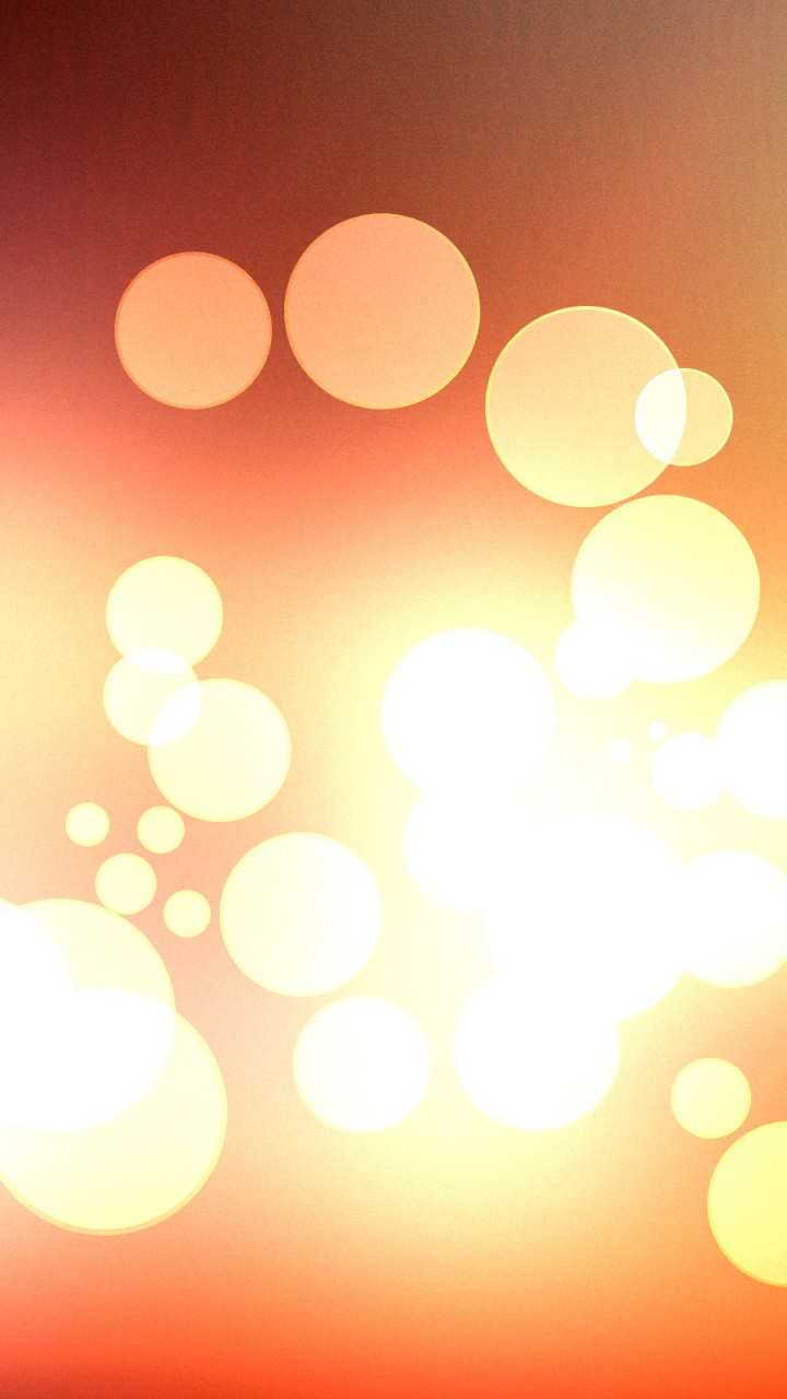 Обои Апельсин, боке, апертура, желтый, свет в разрешении 720x1280