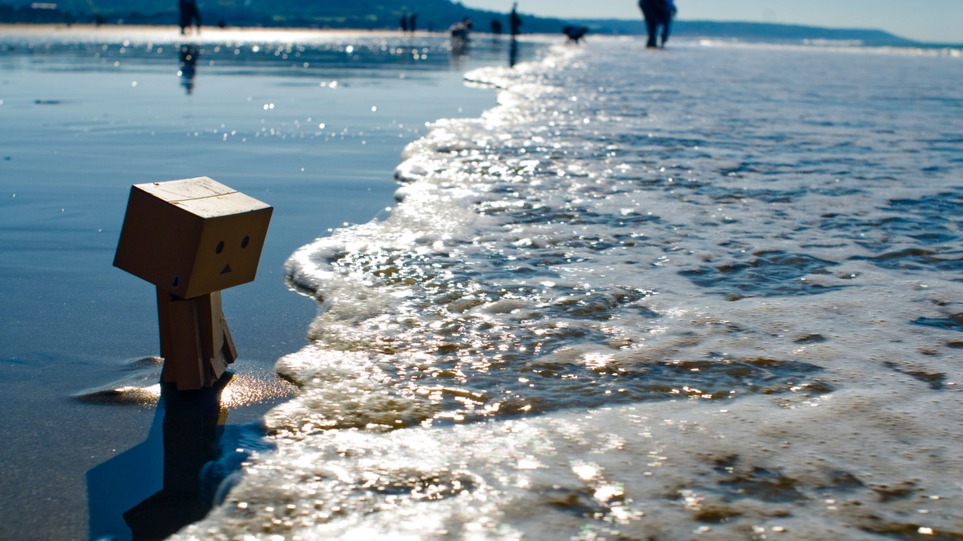 Обои danbo, вода, море, океан, берег в разрешении 1366x768