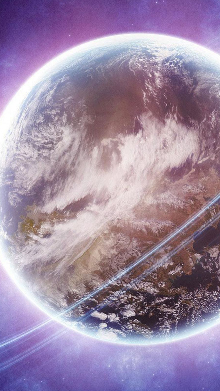 Обои планета, земля, атмосфера, космическое пространство, астрономический объект в разрешении 750x1334