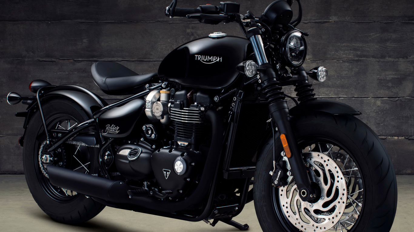 Обои triumph bonneville bobber, Мотоциклы Triumph, поплавок, мотоцикл, топливный бак в разрешении 1366x768